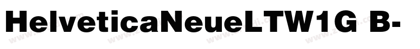 HelveticaNeueLTW1G B字体转换